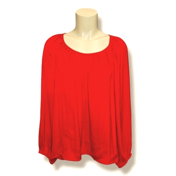 a new day Tops - A New Day flowy red blouse. XL